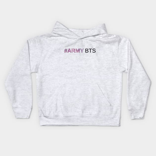 Army BTS Kids Hoodie by Marija154